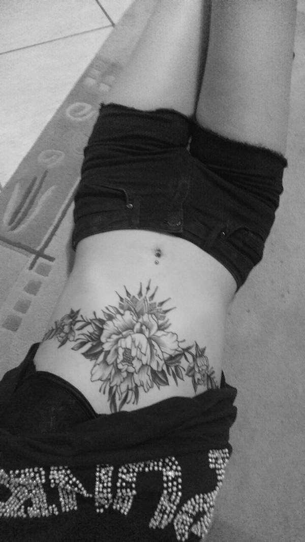 Belly button piercing design, idea 22