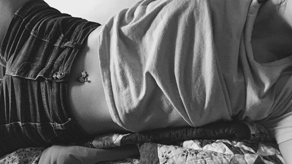 Belly button piercing design, idea 34