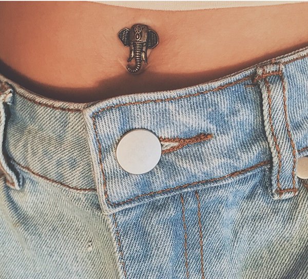Belly button piercing design, idea 35