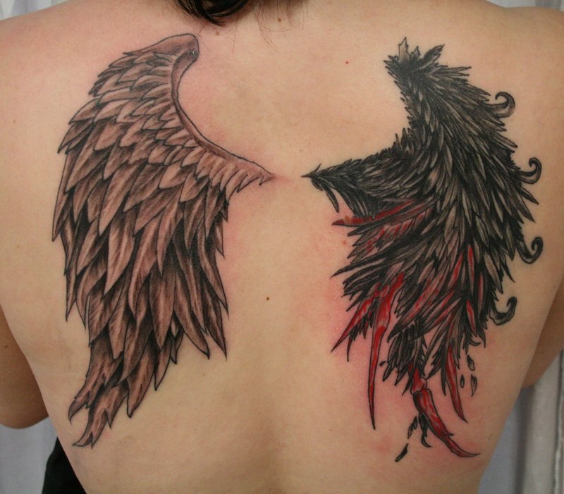 Breathtaking angel tattoos design, idea 21