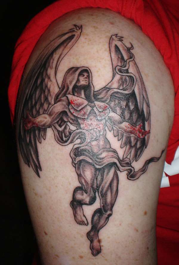 Breathtaking angel tattoos design, idea 16