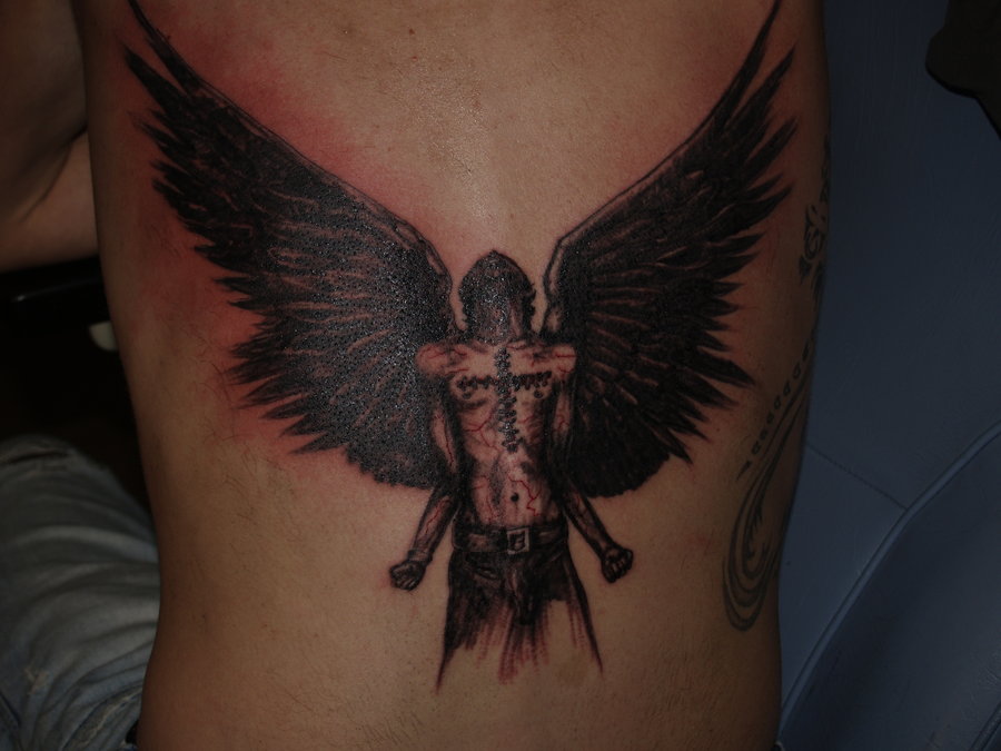 Breathtaking angel tattoos design, idea 22