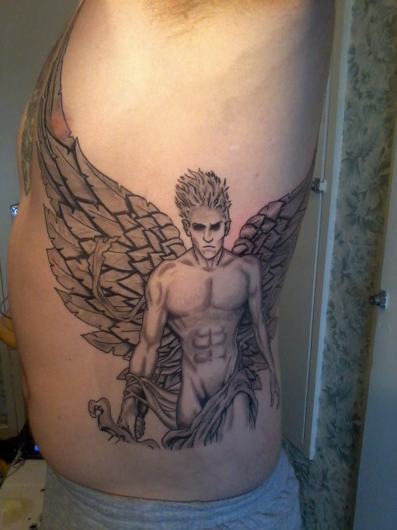 Breathtaking angel tattoos design, idea 10