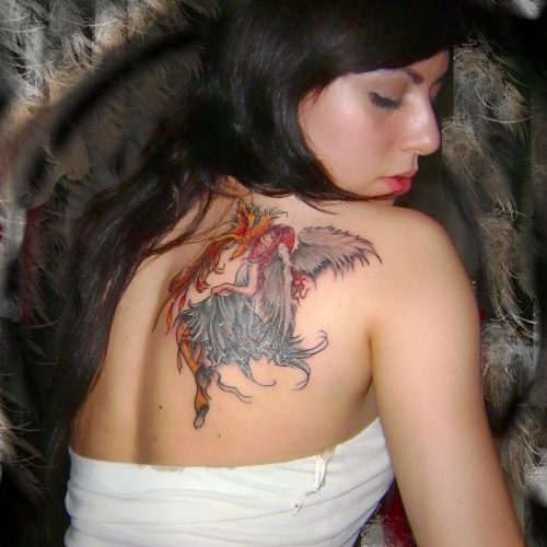 Breathtaking angel tattoos design, idea 9