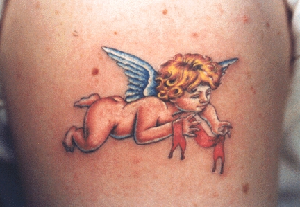 Breathtaking angel tattoos design, idea 14