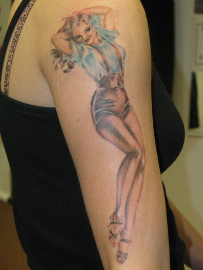 Magnificent shoulder tattoo design, idea 71