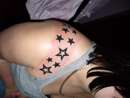 Magnificent shoulder tattoo design, idea 82