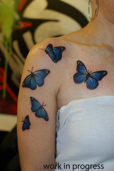 Magnificent shoulder tattoo design, idea 78
