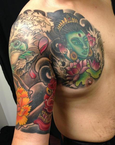 Magnificent shoulder tattoo design, idea 56