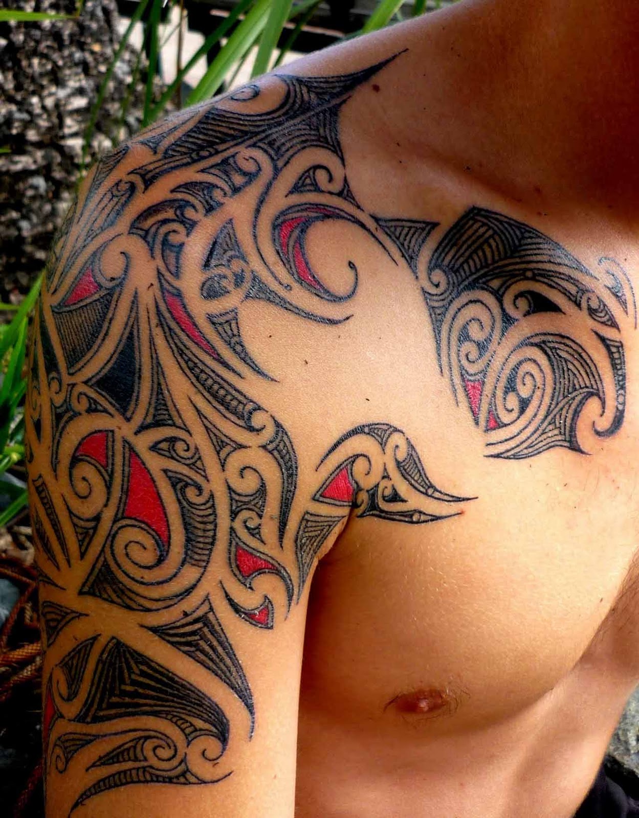 Magnificent shoulder tattoo design, idea 61