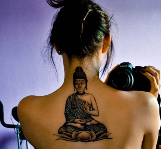 Spiritual buddhist tattoo design, idea 10