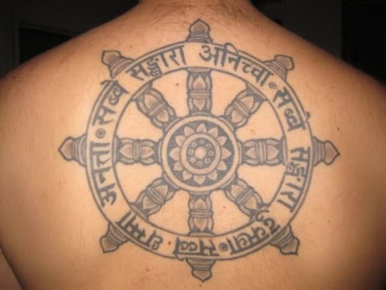 Spiritual buddhist tattoo design, idea 15