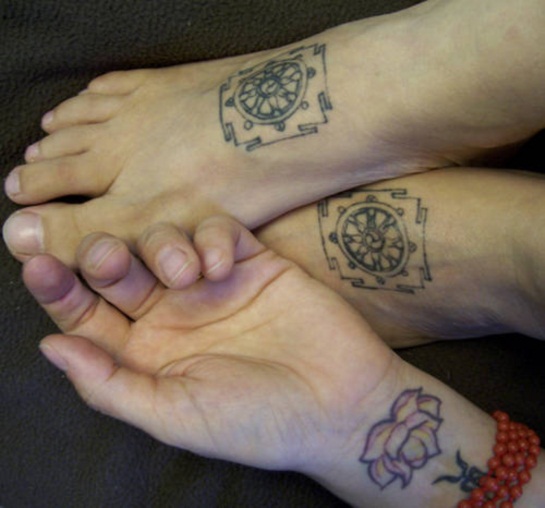 Spiritual buddhist tattoo design, idea 18