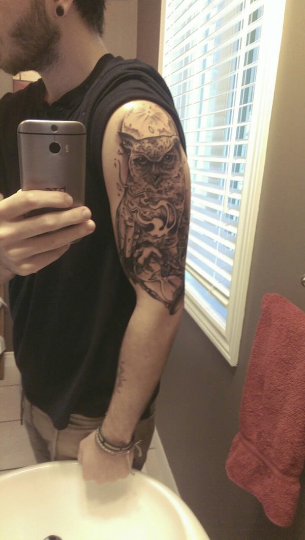 Magnificent shoulder tattoo design, idea 38