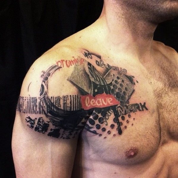 Magnificent shoulder tattoo design, idea 41