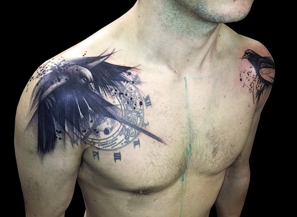 Magnificent shoulder tattoo design, idea 50