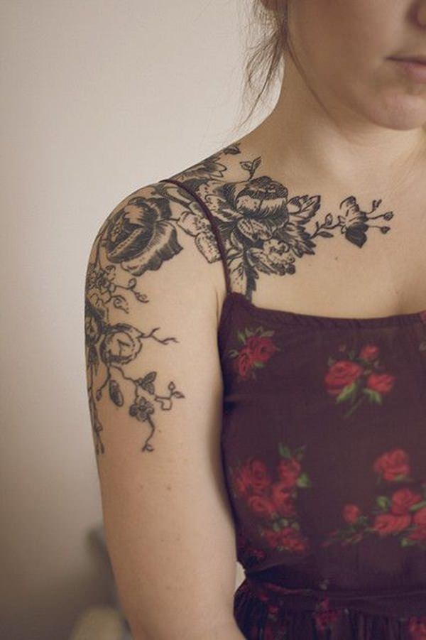 Magnificent shoulder tattoo design, idea 2
