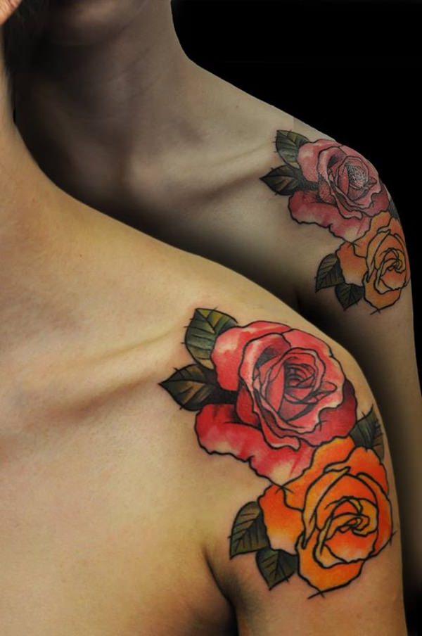Magnificent shoulder tattoo design, idea 5