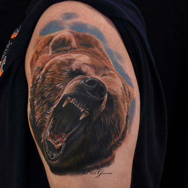Magnificent shoulder tattoo design, idea 30