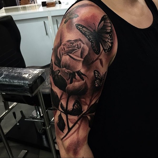Magnificent shoulder tattoo design, idea 20