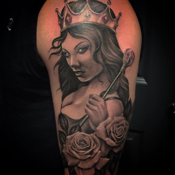 Magnificent shoulder tattoo design, idea 21