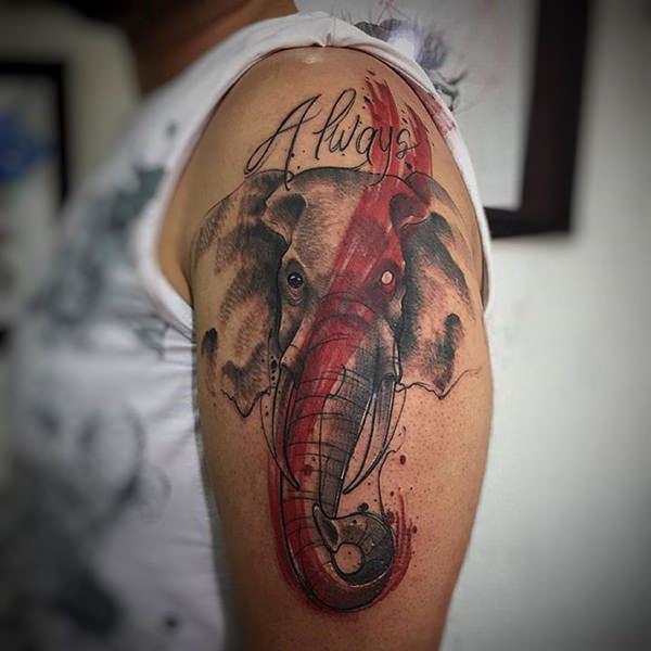 Magnificent shoulder tattoo design, idea 34