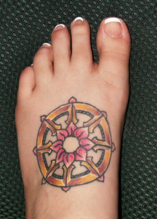 Spiritual buddhist tattoo design, idea 8
