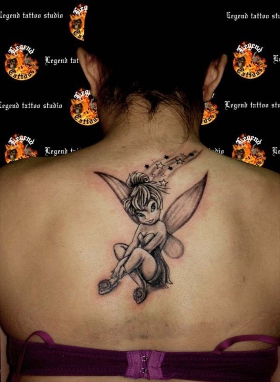 Tinkerbell tattoos design, idea 1