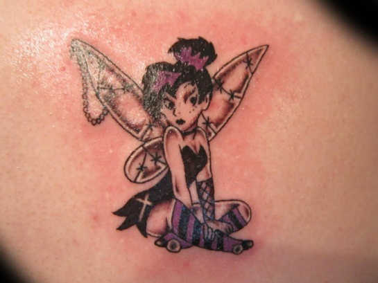 Tinkerbell tattoos design, idea 2
