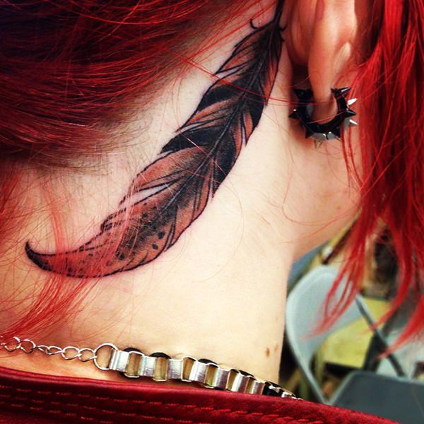 Behind the ear tattoos design, idea 45