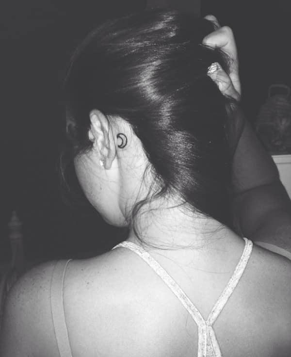Behind the ear tattoos design, idea 57