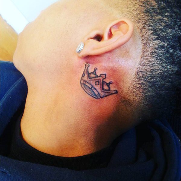 Behind the ear tattoos design, idea 71