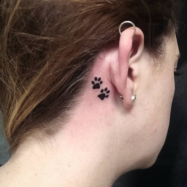 Behind the ear tattoos design, idea 41