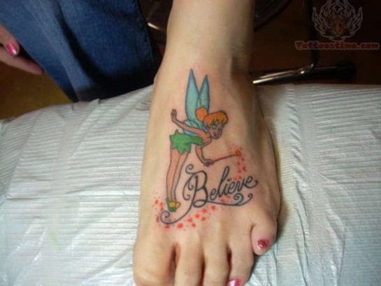 Tinkerbell tattoos design, idea 19