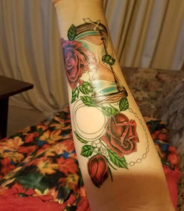 Amazing compass tattoo design, idea 76