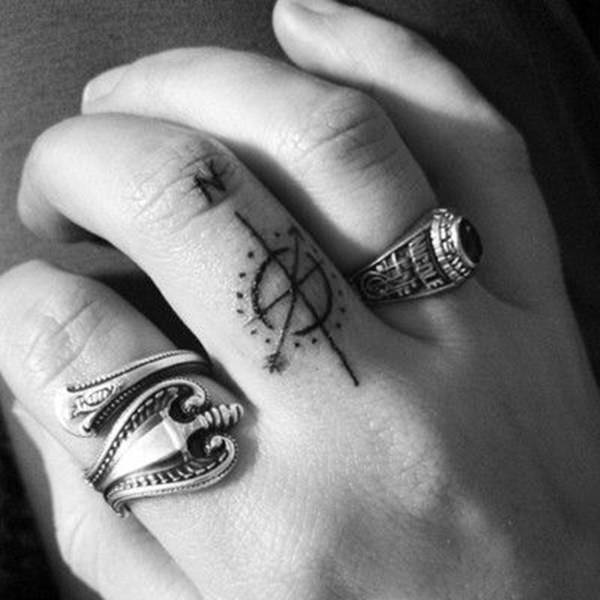 Amazing compass tattoo design, idea 34
