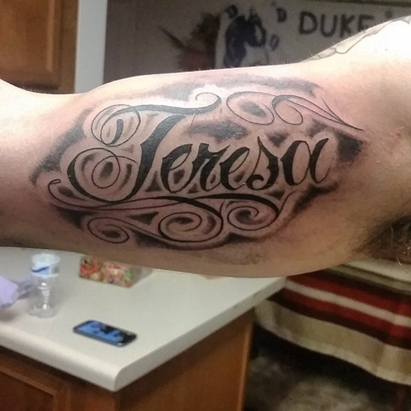 Best name tattoo design, idea 30
