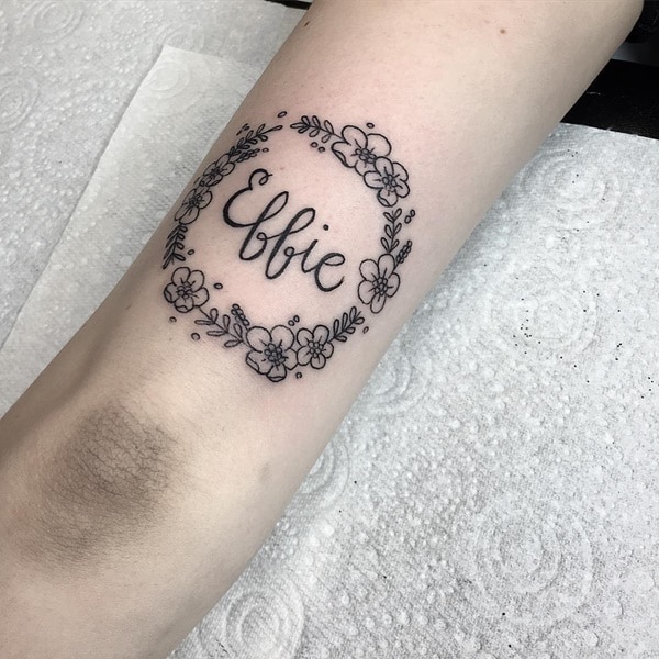 Best name tattoo design, idea 32