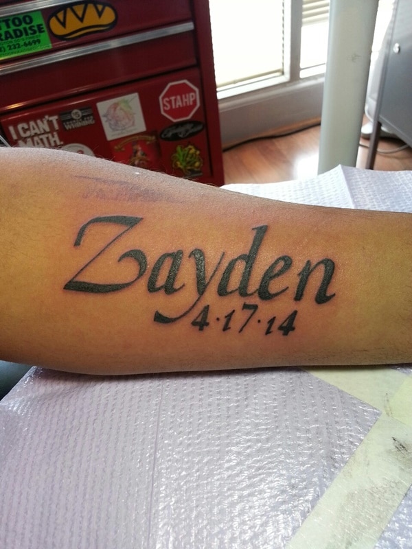 Best name tattoo design, idea 41
