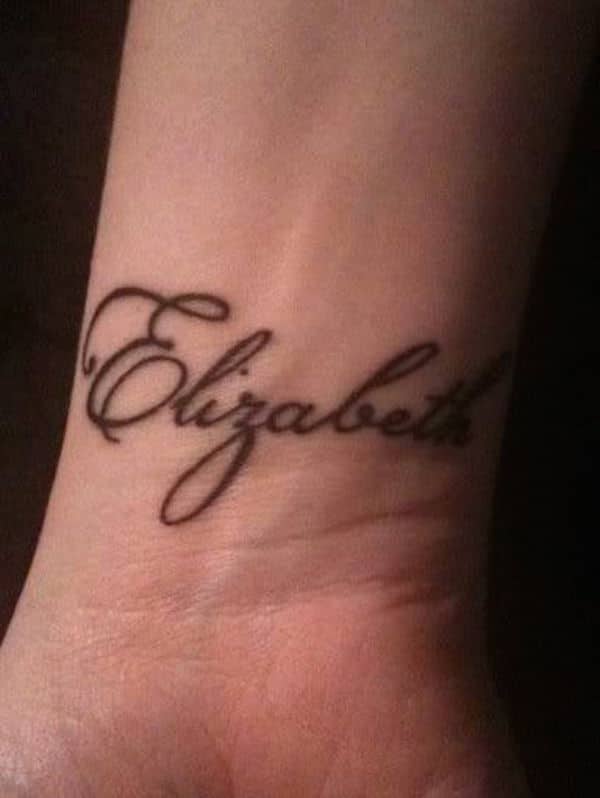 Best name tattoo design, idea 2