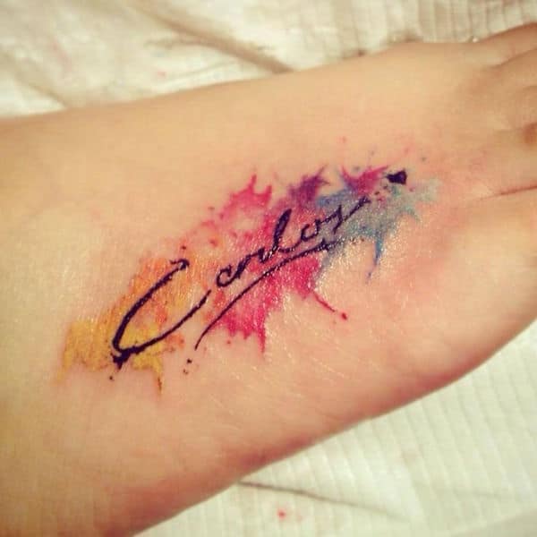 Best name tattoo design, idea 3