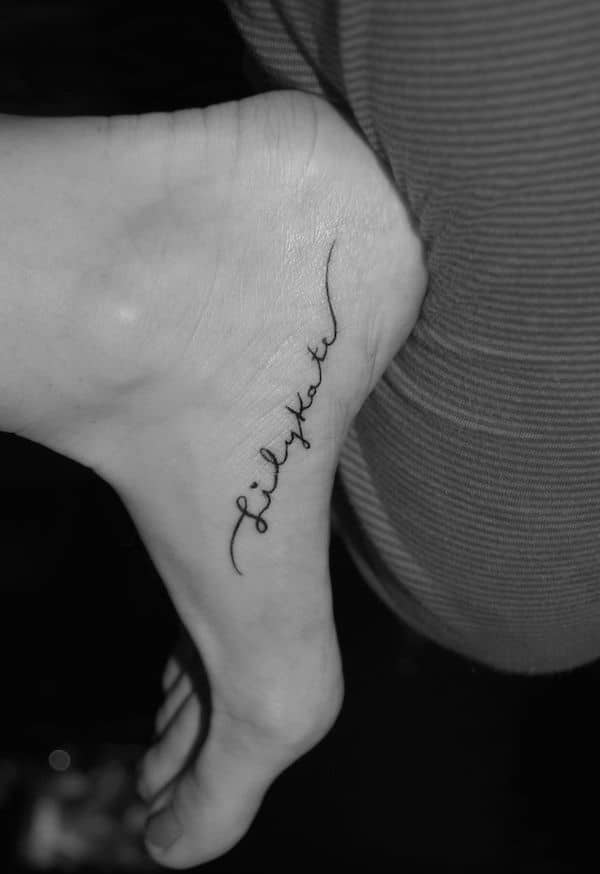 Best name tattoo design, idea 4