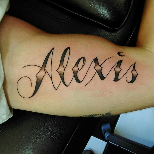 Best name tattoo design, idea 23