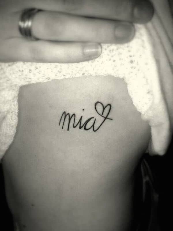 Best name tattoo design, idea 9