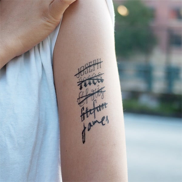 Best name tattoo design, idea 10