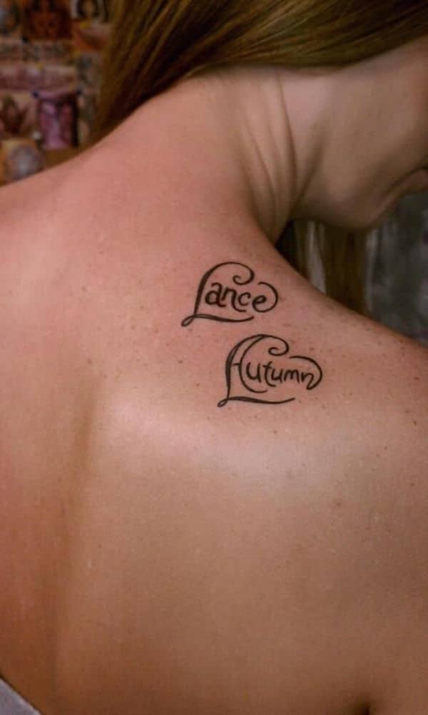 Best name tattoo design, idea 14