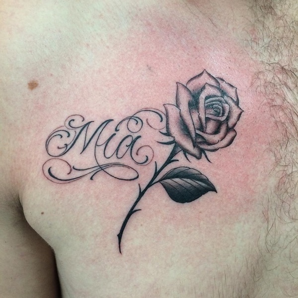 Best name tattoo design, idea 17