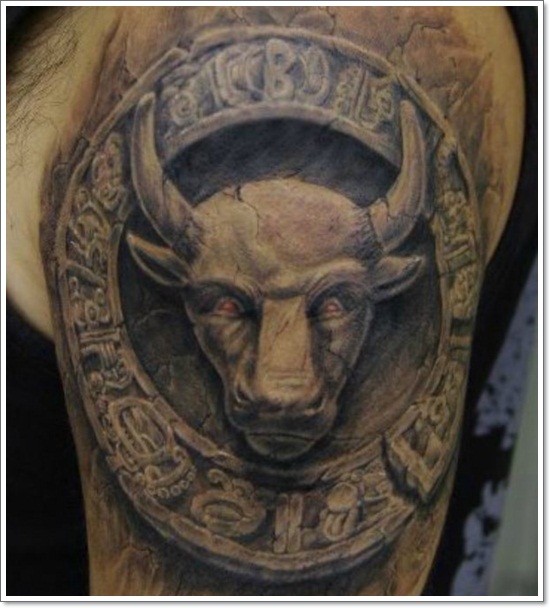 Taurus tattoos design, idea 6