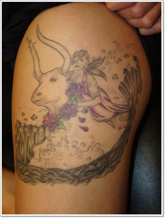 Taurus tattoos design, idea 3