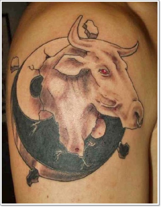 Taurus tattoos design, idea 4